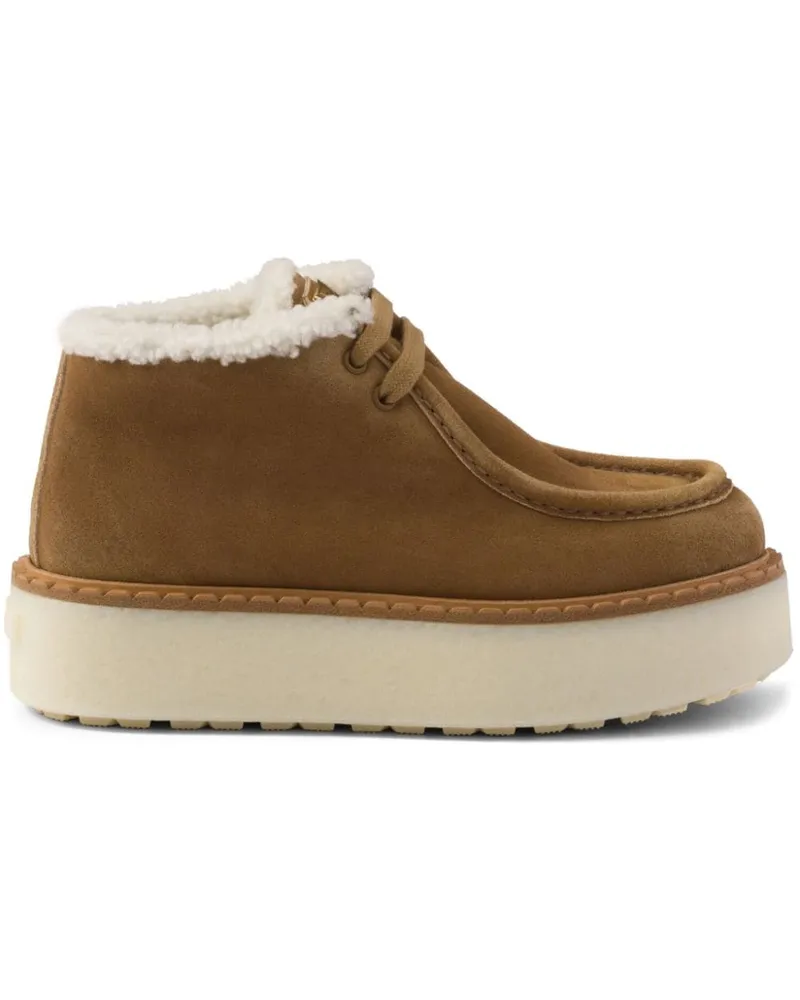 Prada Desert-Boots aus Wildleder - Braun Braun
