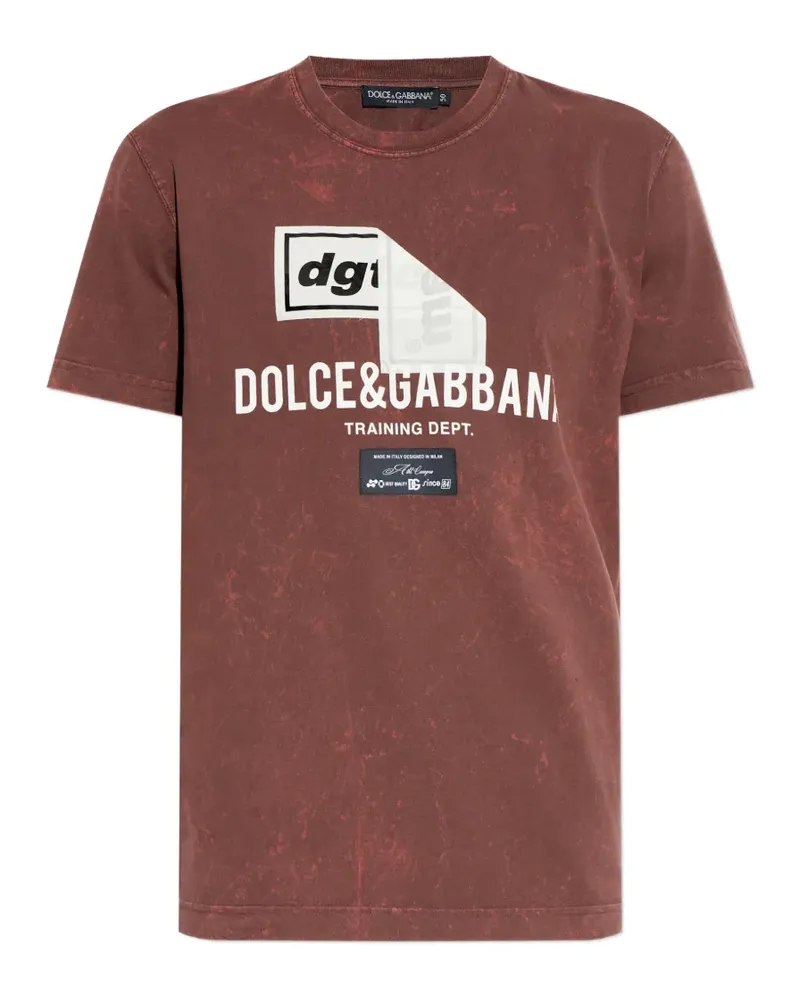 Dolce & Gabbana logo-print T-shirt - Rot Rot