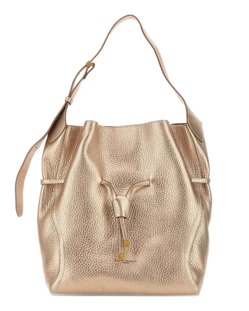 Gianni Chiarini Grob gekörnte Beuteltasche - Rosa Rosa