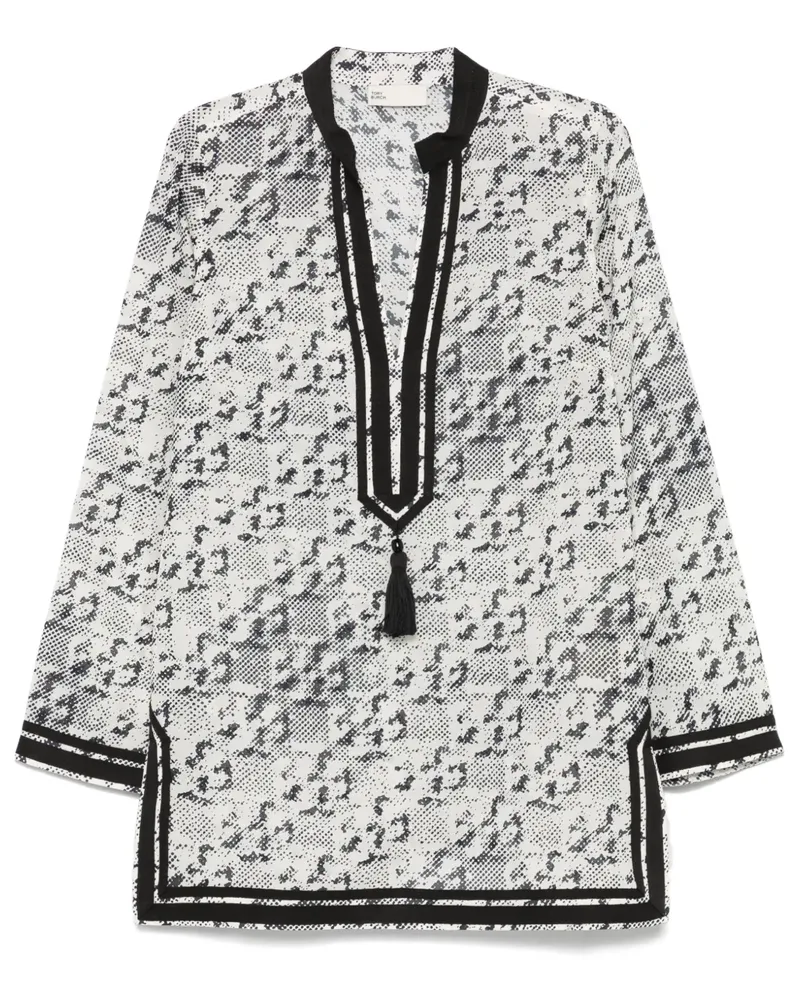 Tory Burch Tunika mit Print - Nude Nude