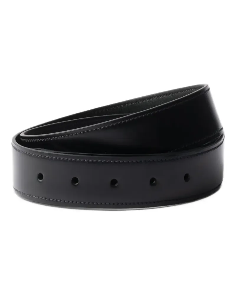 Prada Gürtelriemen aus Leder - Custom Belts - Schwarz Schwarz