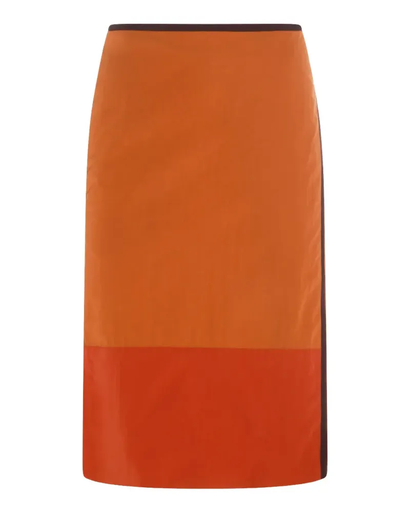 Saint Laurent Midirock mit Taschen - Orange Orange
