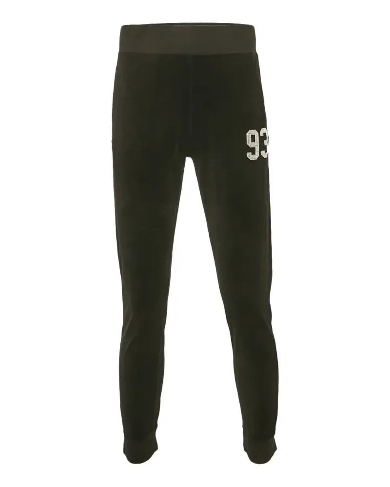BAPE velvet 93 appliqué track pants - Schwarz Schwarz
