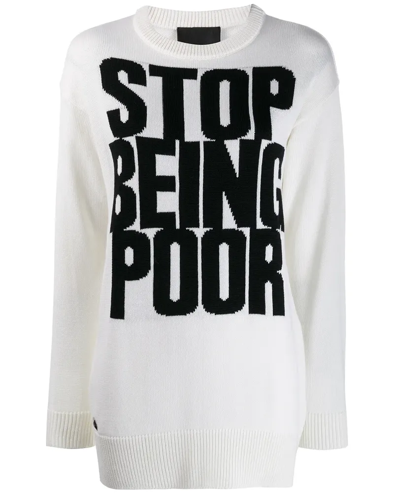 Philipp Plein Statement' Pullover - Weiß Weiß