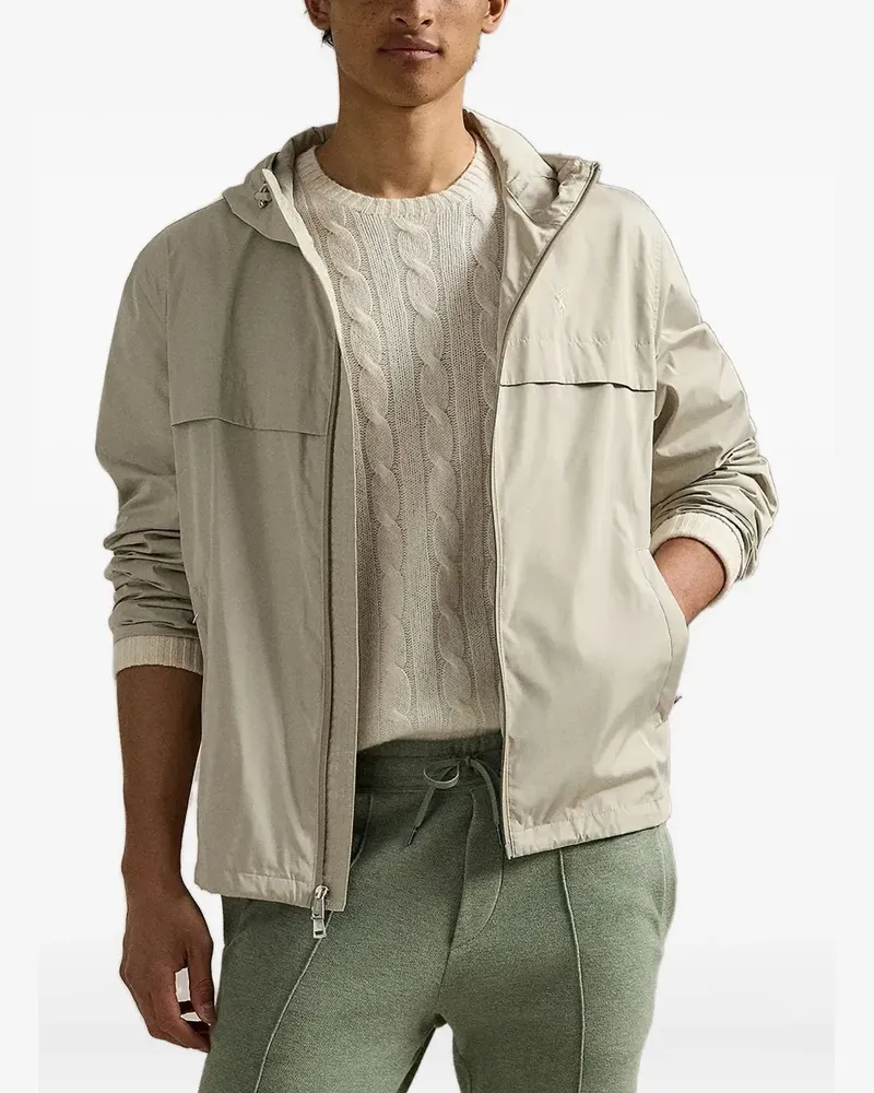Ralph Lauren Kapuzenjacke mit Reißverschluss - Nude Nude