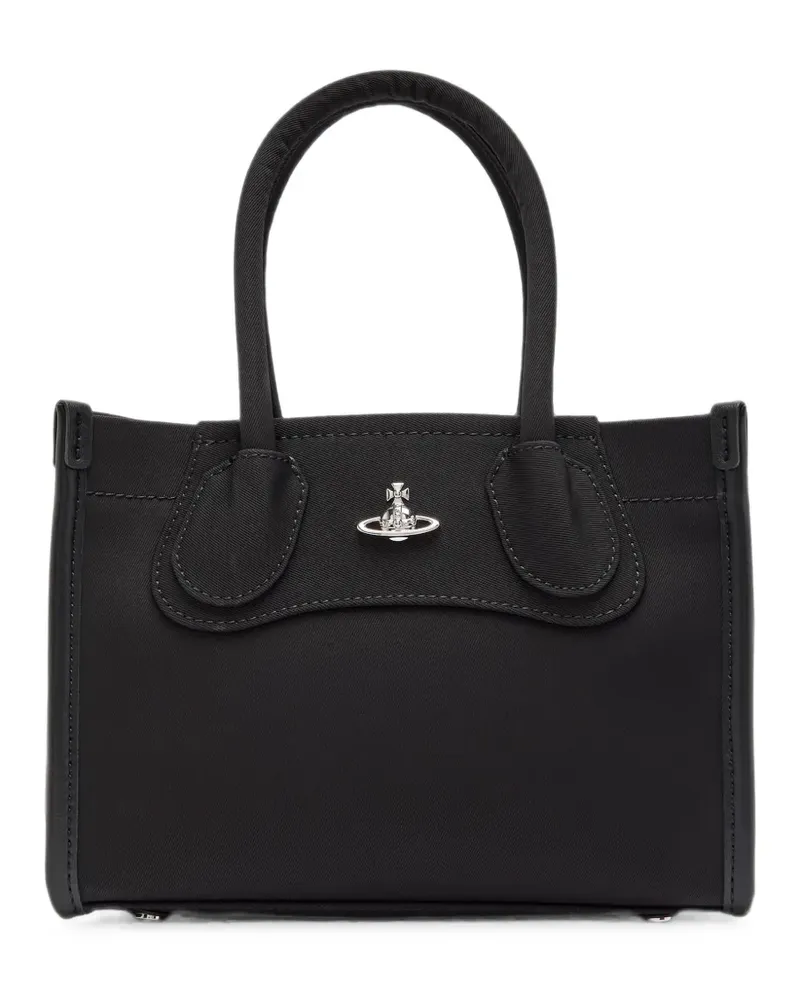 Vivienne Westwood Handtasche mit Orb-Schild - Schwarz Schwarz
