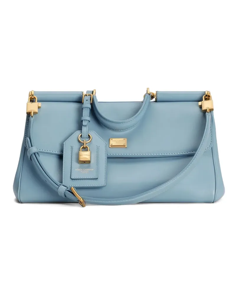 Dolce & Gabbana Tote Bag mit Schloss - Blau Blau