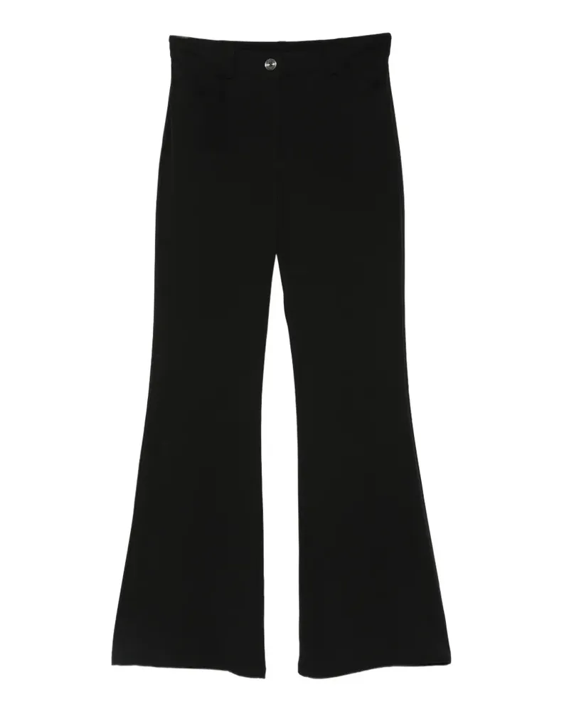 Michael Kors Ausgestellte Hose mit Logo-Schild - Schwarz Schwarz