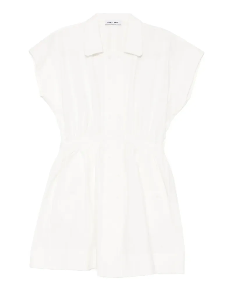 LOW CLASSIC double-breasted flared mini dress - Weiß Weiß