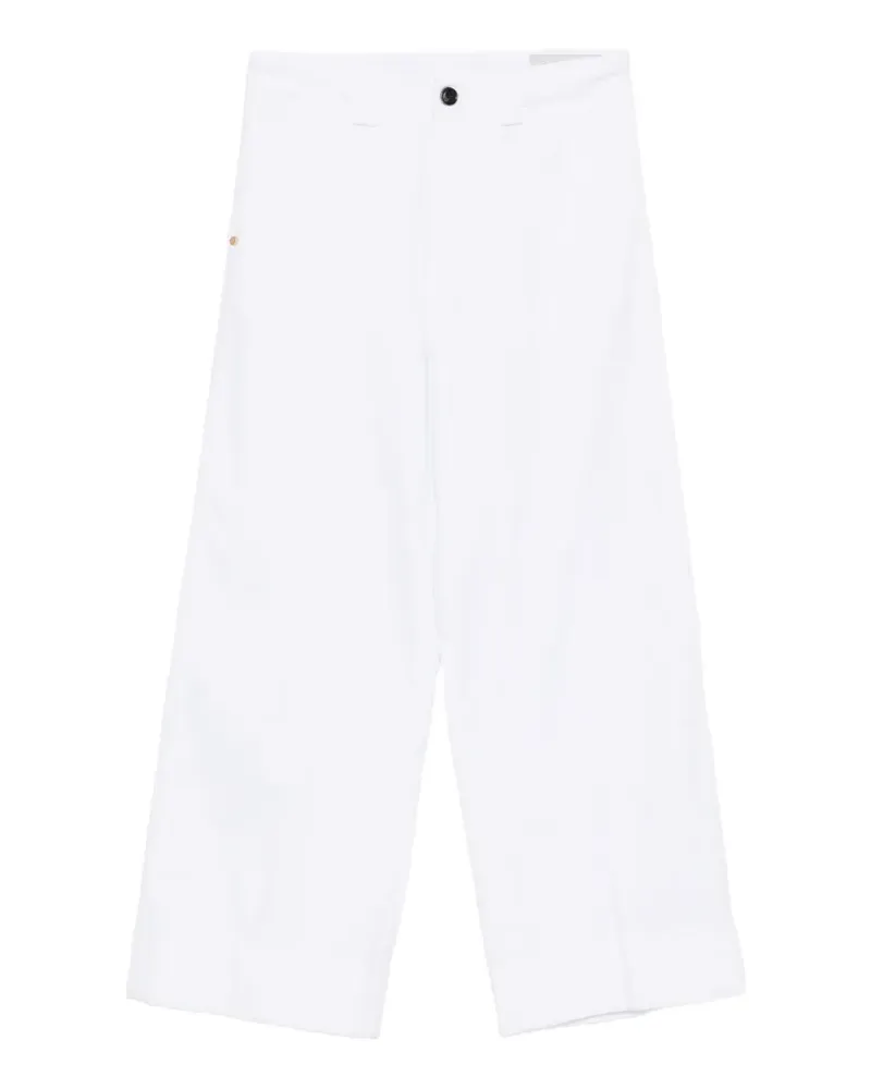 PLAN C Hose mit Umschlag - Weiß Weiß