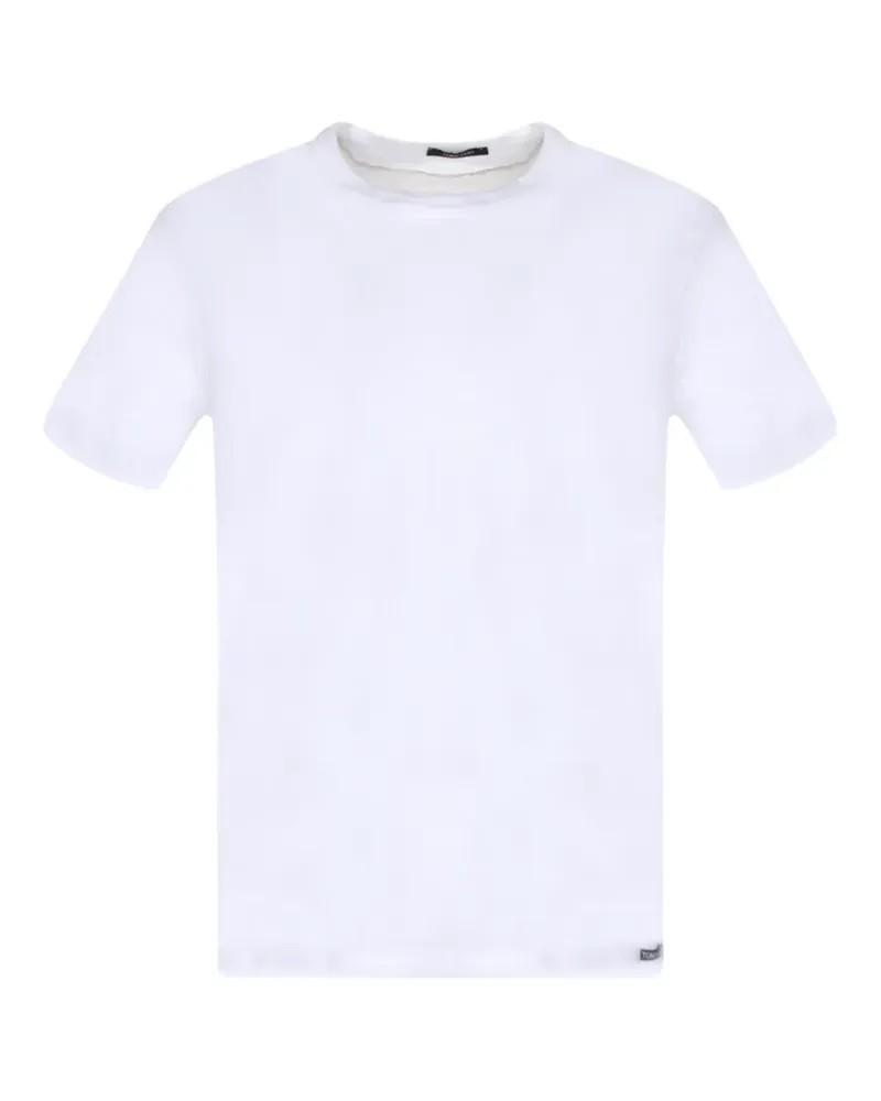 Tom Ford T-Shirt mit Logo-Patch - Weiß Weiß