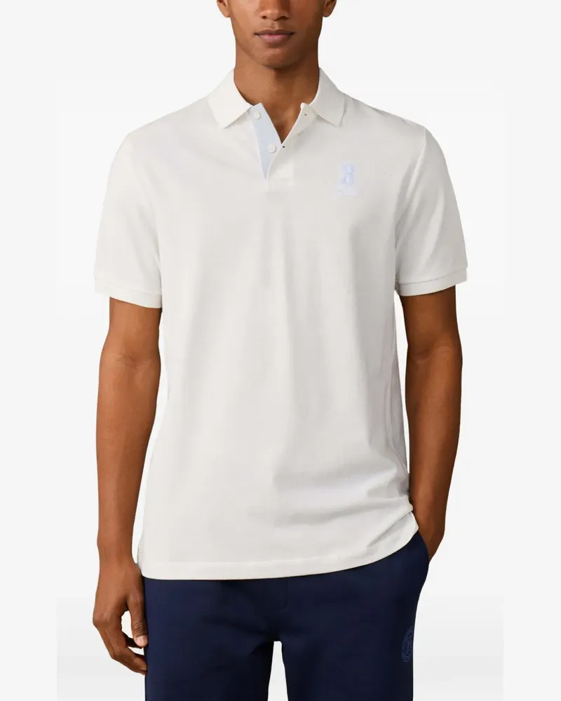 Hackett Heritage NBR Poloshirt - Weiß Weiß