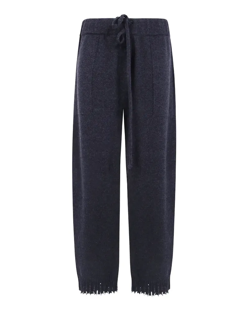 Uma Wang frayed-hem trousers - Grau Grau
