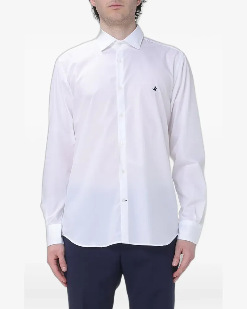Brooksfield poplin cotton shirt - Weiß Weiß