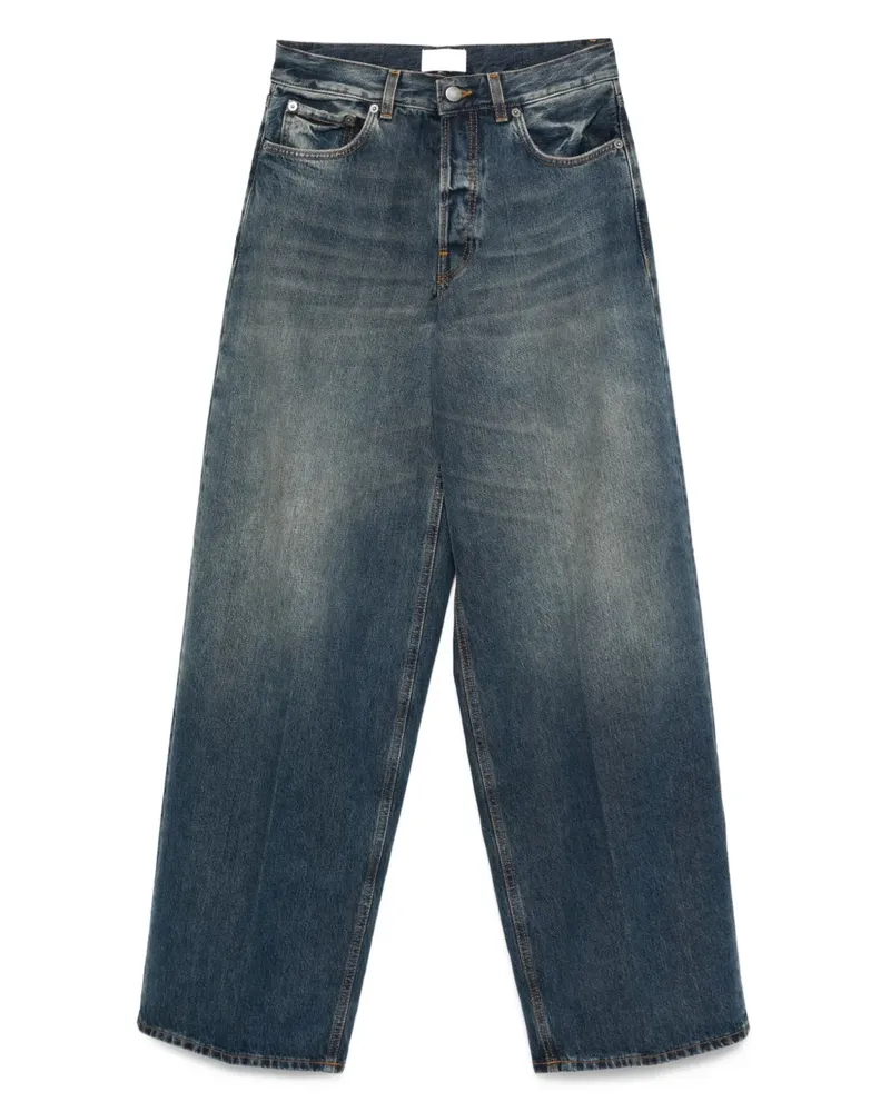 Haikure Jeans mit Logo-Patch - Blau Blau