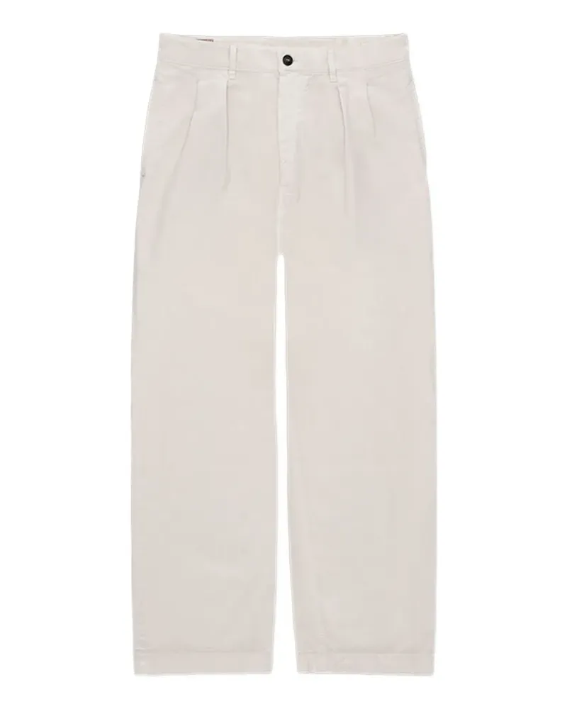 Fortela front-pleated trousers - Weiß Weiß