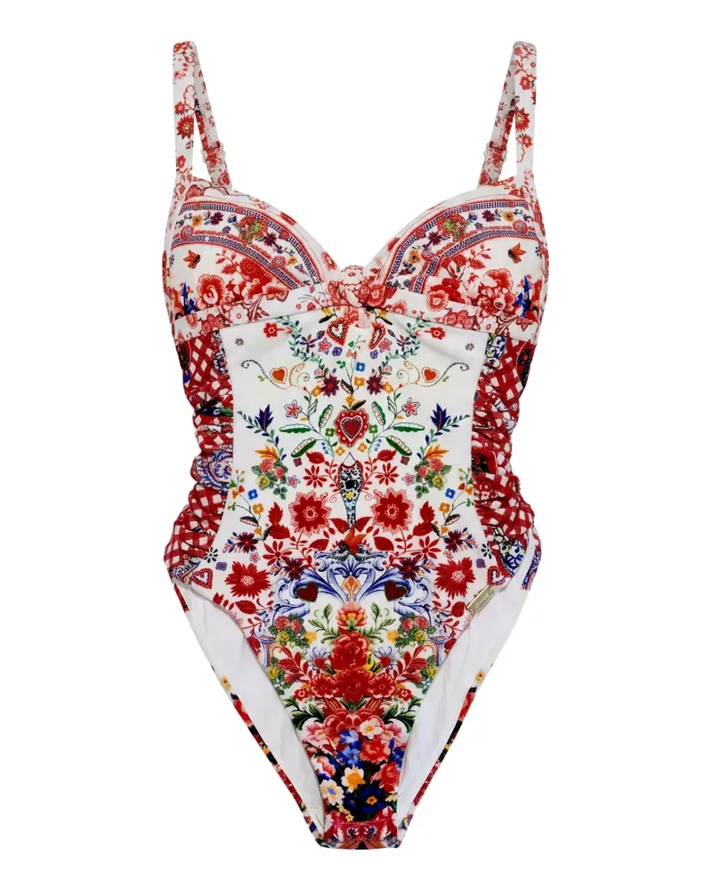 Camilla Kurzärmelige Beachwear - Weiß Weiß