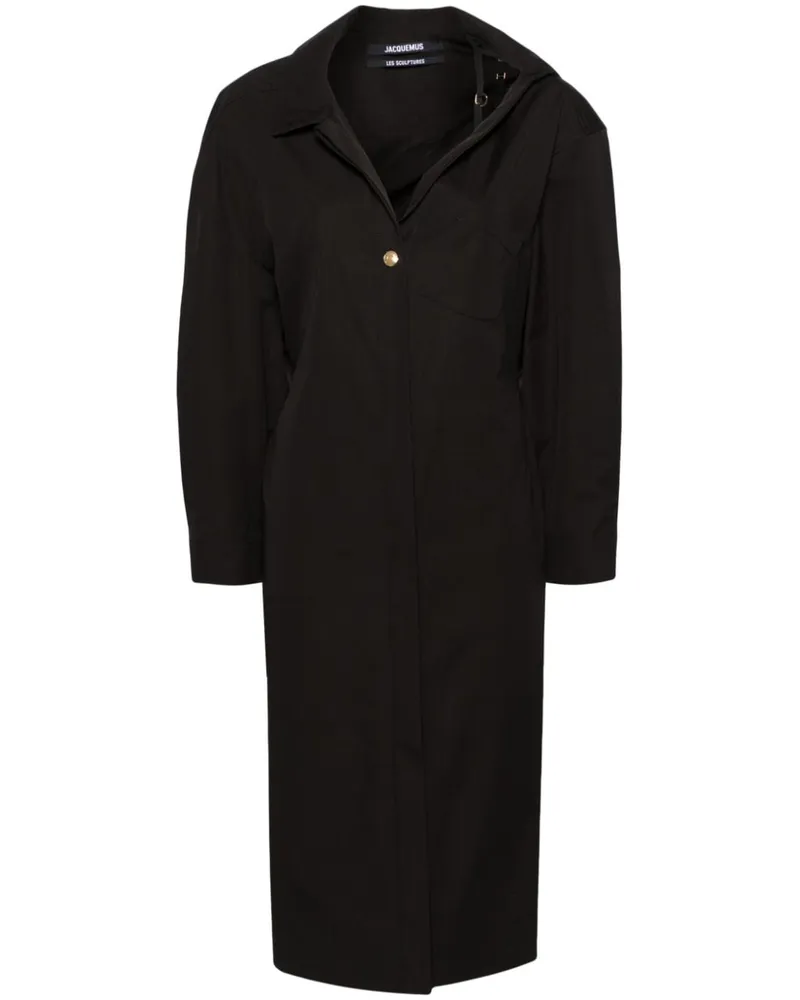 Jacquemus La Robe Chemise Hemdkleid - Schwarz Schwarz