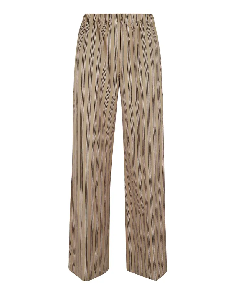 Antonelli Firenze Steven striped wide-leg trousers - Nude Nude