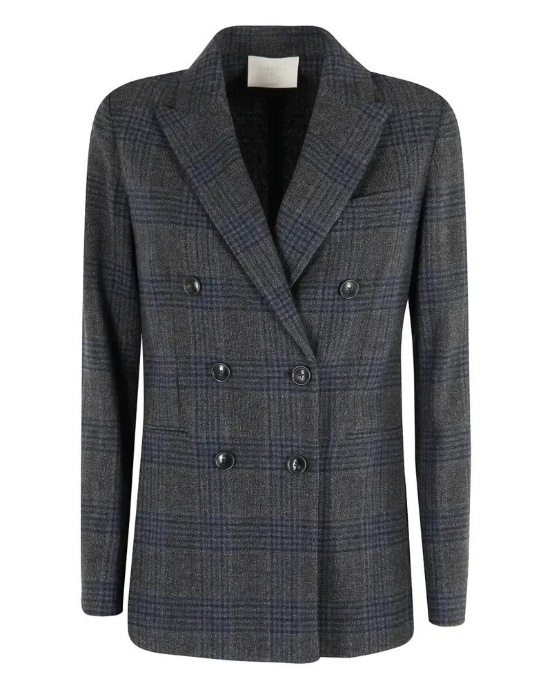 CIRCOLO 1901 check double-breasted blazer - Grau Grau