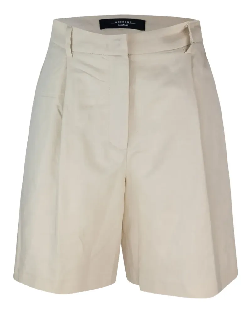 Max Mara Ecuba High-Waist-Shorts mit Falten - Nude Nude