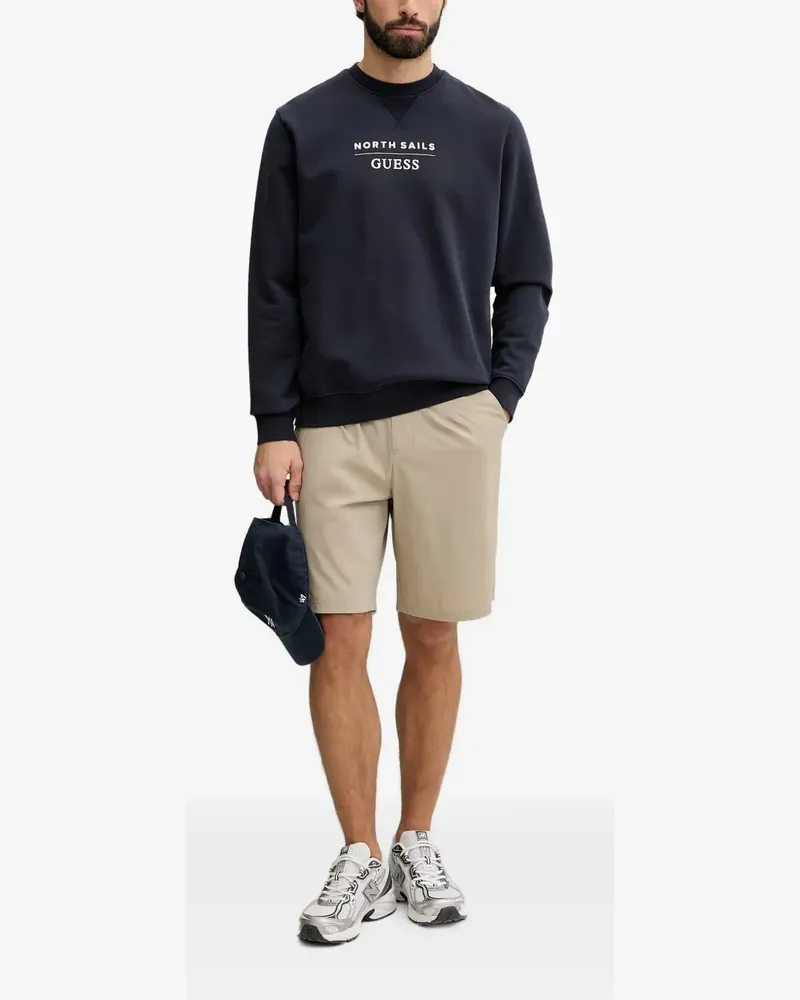 Guess logo-print sweatshirt - Blau Blau