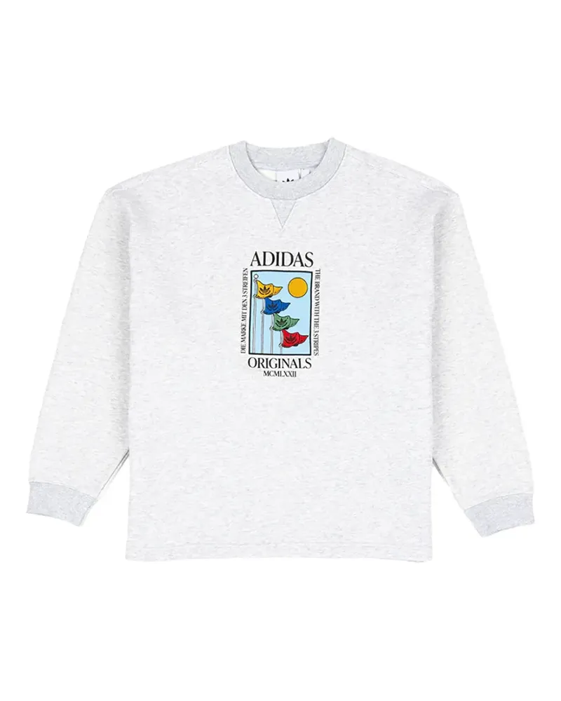 adidas Olympic Crew Langarmshirt - Grau Grau