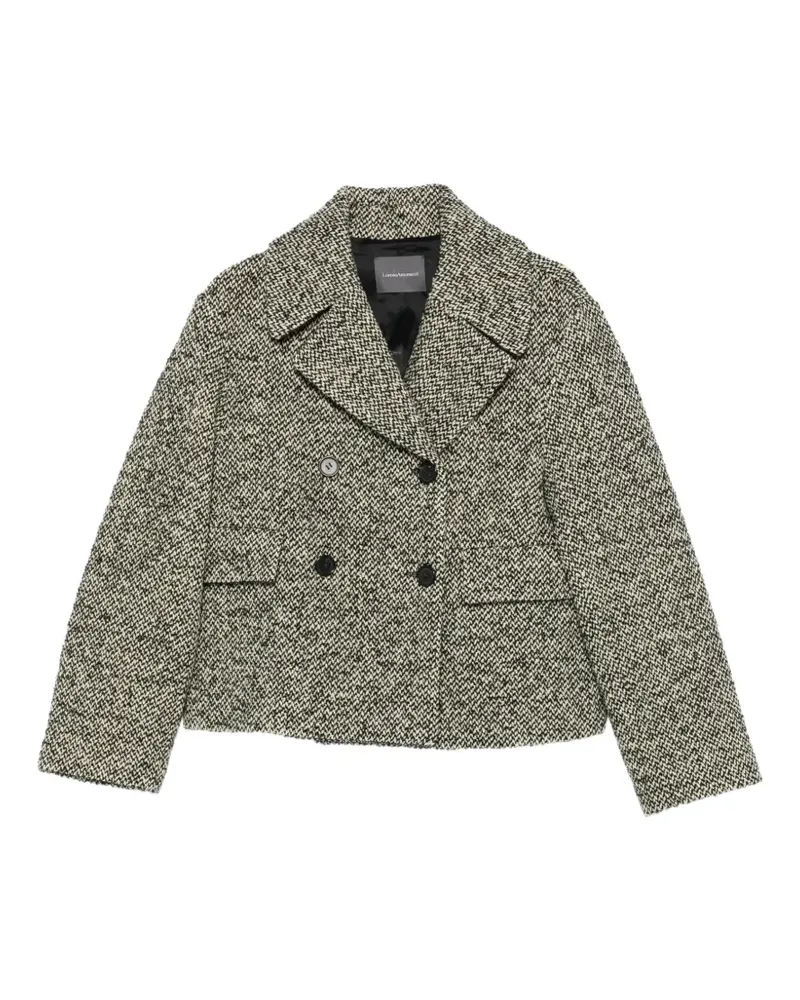 Lorena Antoniazzi Doppelreihige Tweed-Jacke - Schwarz Schwarz