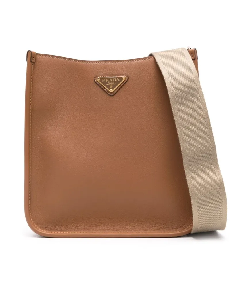 Prada Umhängetasche aus Leder - Braun Braun