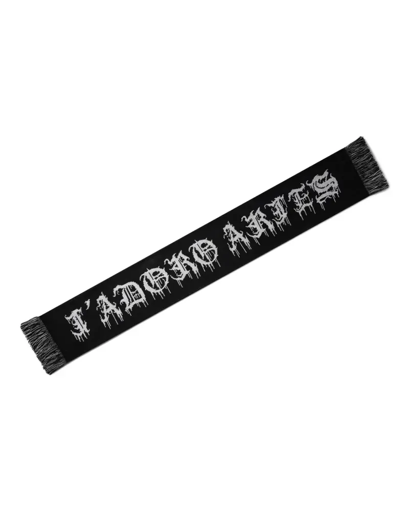 Aries J'Adoro Column scarf - Schwarz Schwarz