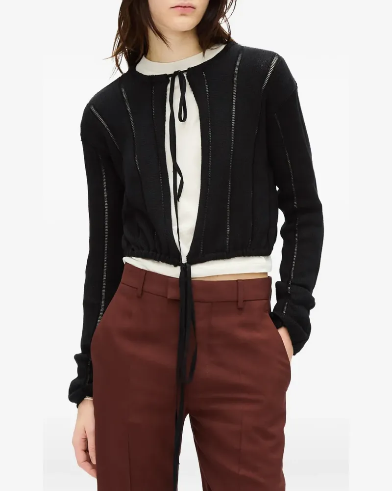 Ann Demeulemeester Jacklin Cardigan - Schwarz Schwarz