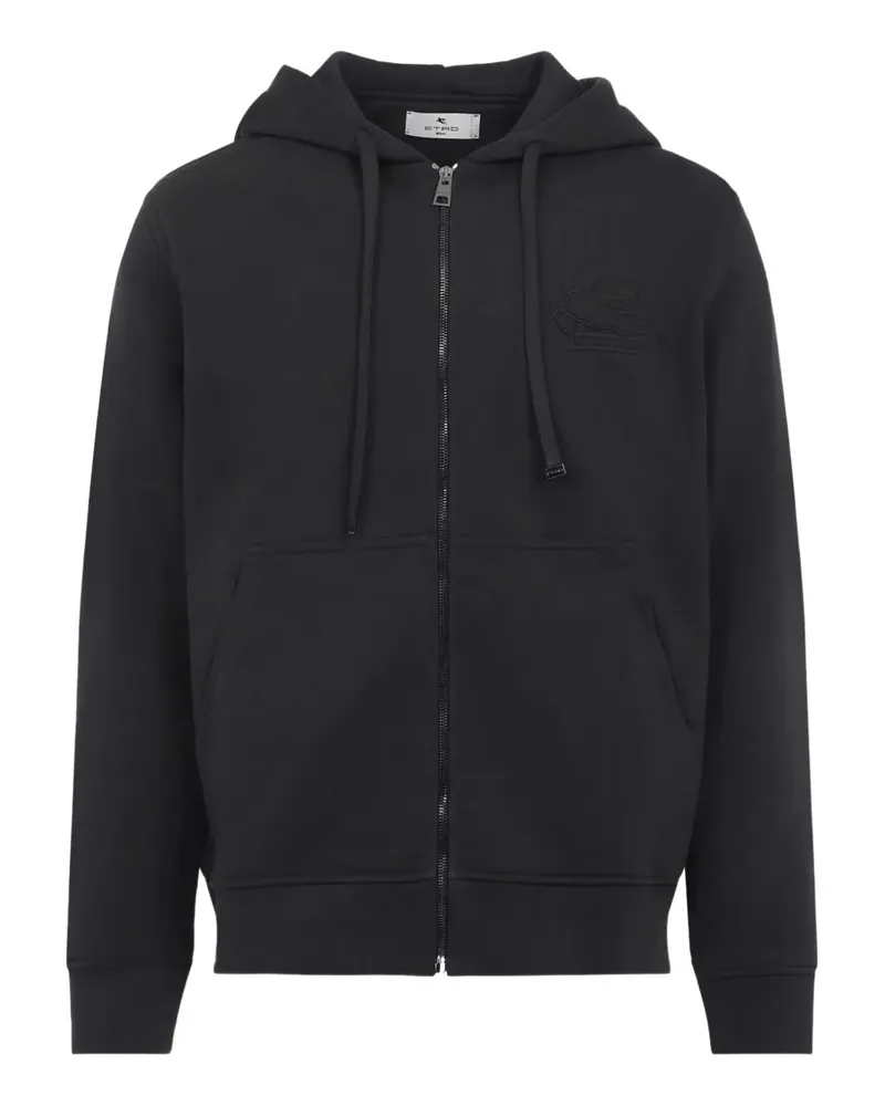 Etro Kapuzenjacke mit Stickerei - Schwarz Schwarz