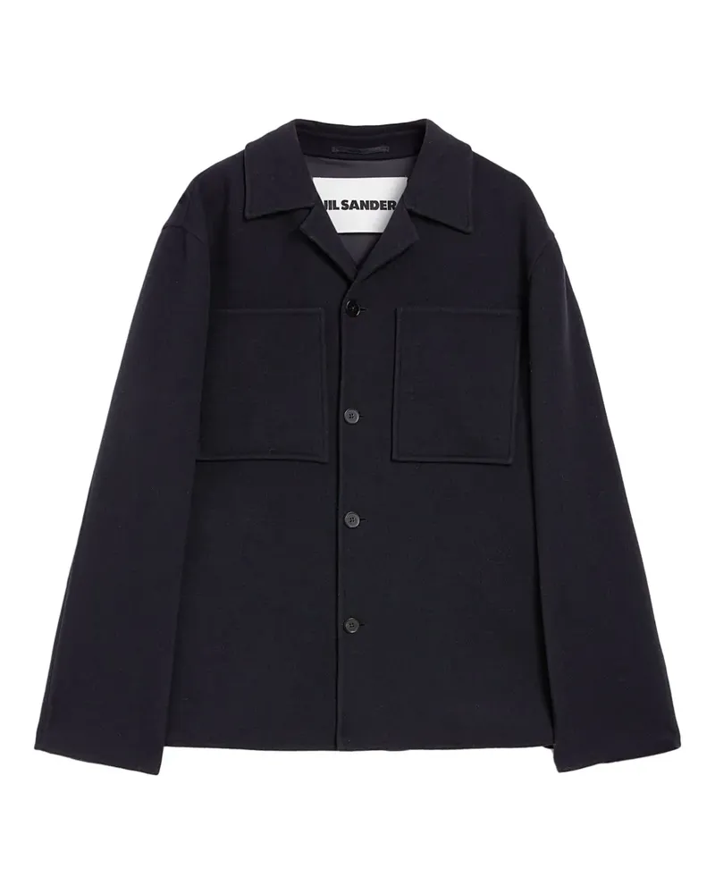 Jil Sander Jacke aus Wolle - Blau Blau