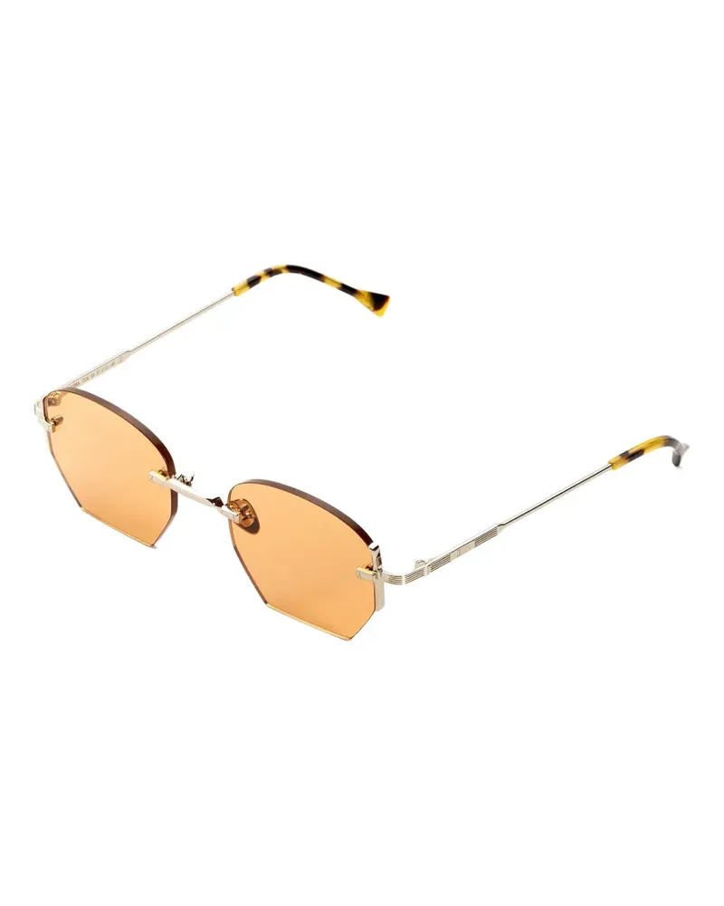 Kyme Ezra Sonnenbrille mit geometrischem Gestell - Gold Gold