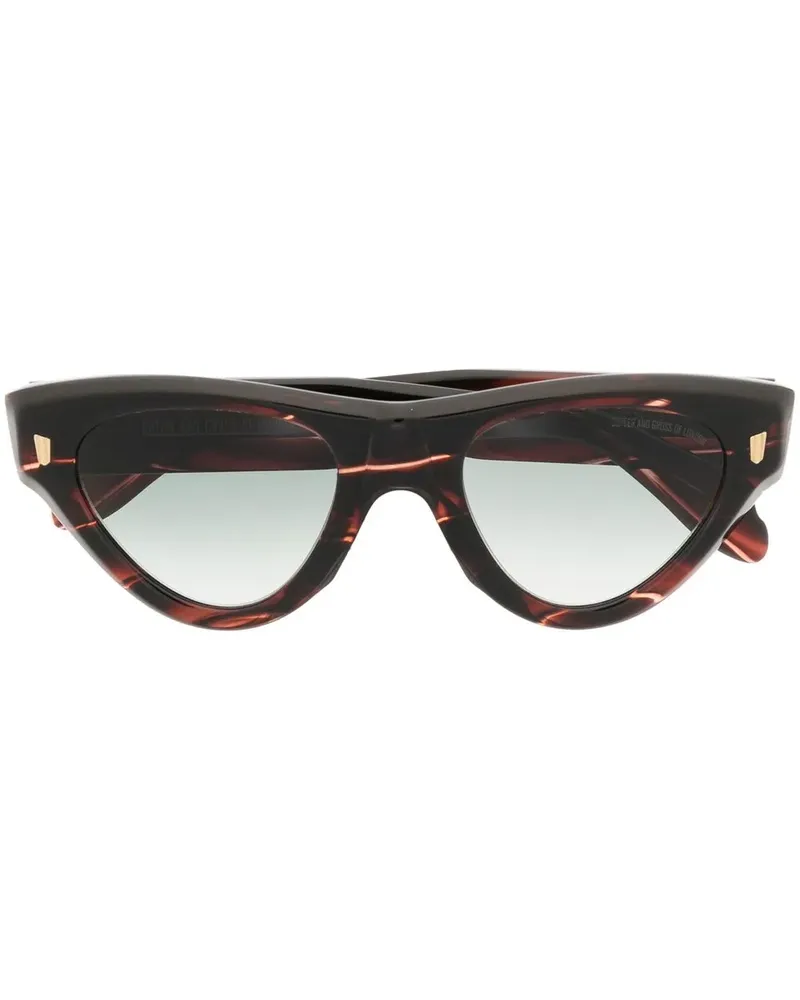 Cutler and Gross Cat-Eye-Brille in Schildpattoptik - Braun Braun