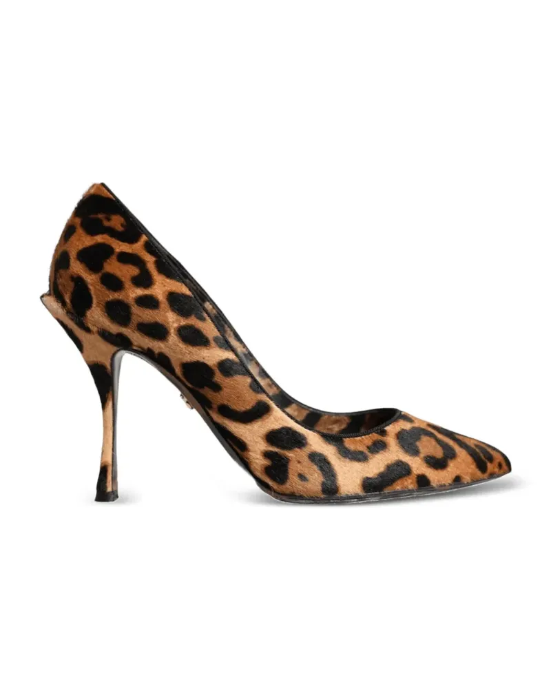 Dolce & Gabbana Pumps mit Leoparden-Print - Braun Braun