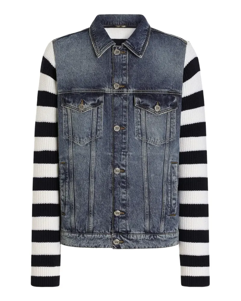 Dolce & Gabbana Klassische Jeansjacke - Blau Blau