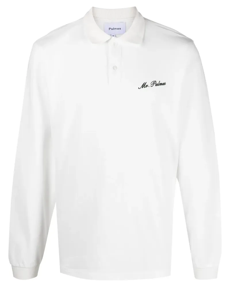Palmes Poloshirt mit Logo-Stickerei - Weiß Weiß
