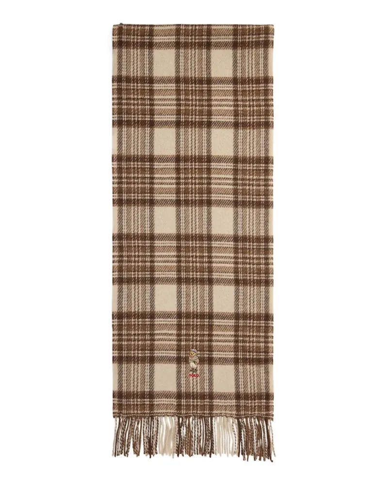 Ralph Lauren Karierter Schal - Nude Nude