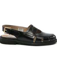 Thom Browne Slingback-Sandalen mit Cut-Outs Schwarz