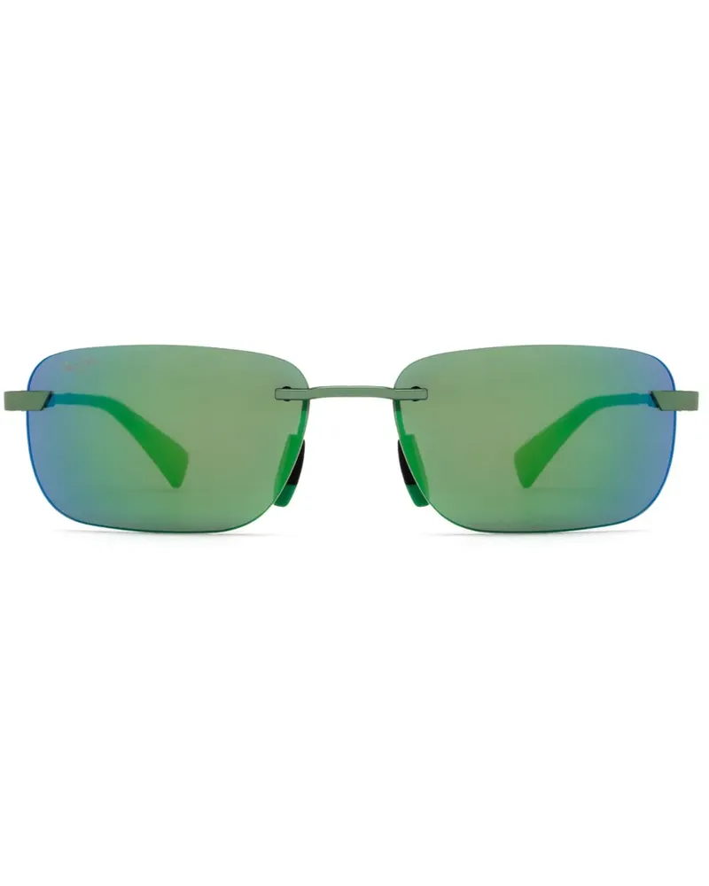 Maui Jim Sonnenbrille mit eckigem Gestell - Grün Grün