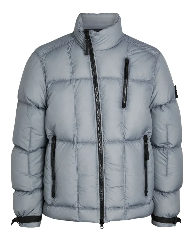 Stone Island zip quilted jacket - Grau Grau