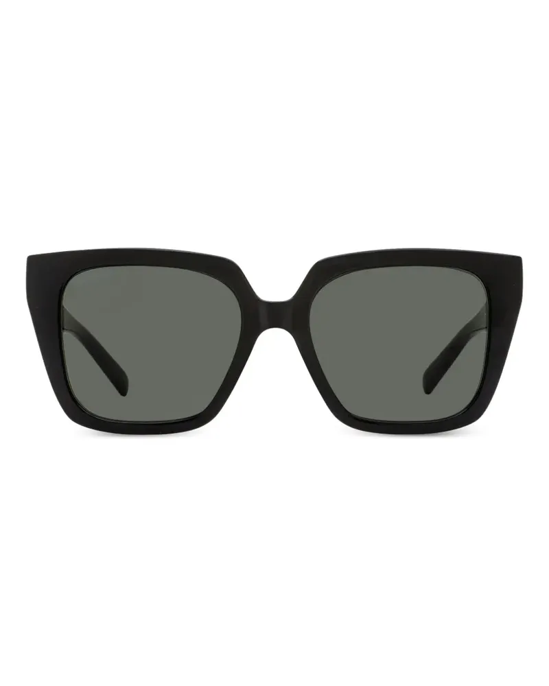 Gucci GG Sonnenbrille mit Webstreifen - Schwarz Schwarz