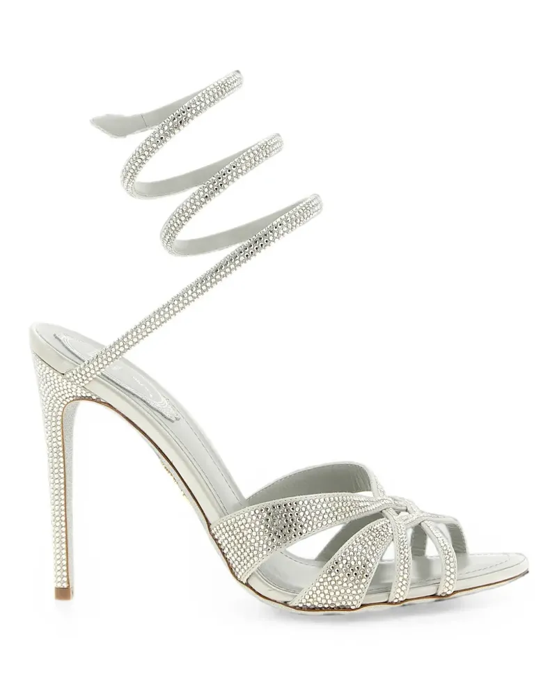 René Caovilla Dania crystal-embellished sandals - Silber Silber