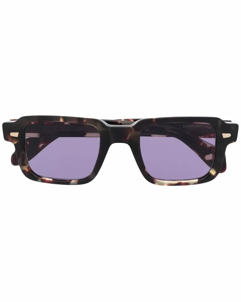 Cutler and Gross Eckige 1393 Sonnenbrille - Schwarz Schwarz