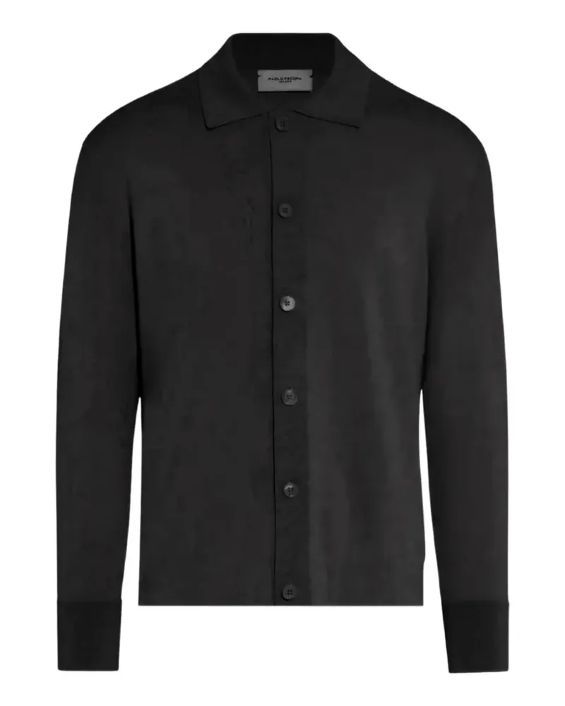 Paolo Pecora Milano knitted long-sleeve shirt - Schwarz Schwarz
