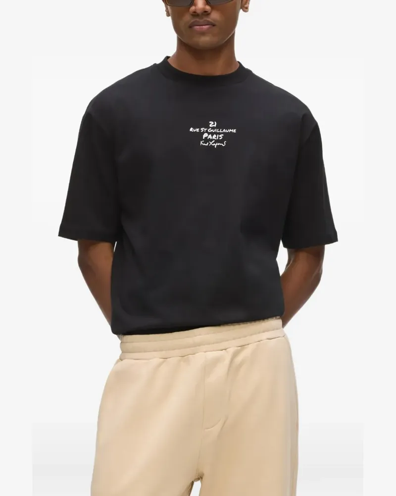 Karl Lagerfeld Rue St-Guillaume T-Shirt - Schwarz Schwarz
