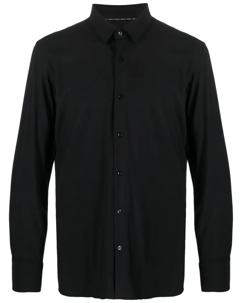 HUGO BOSS Langärmeliges Hemd - Schwarz Schwarz