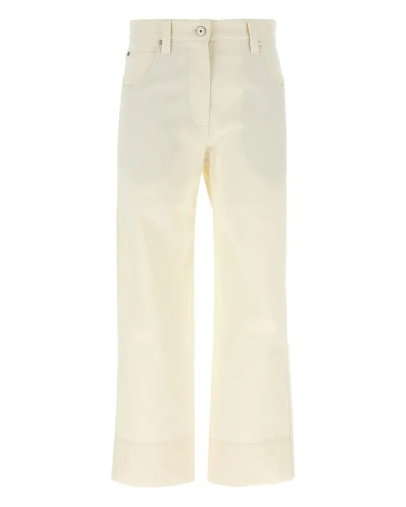 Brunello Cucinelli Monile Cropped-Jeans - Nude Nude