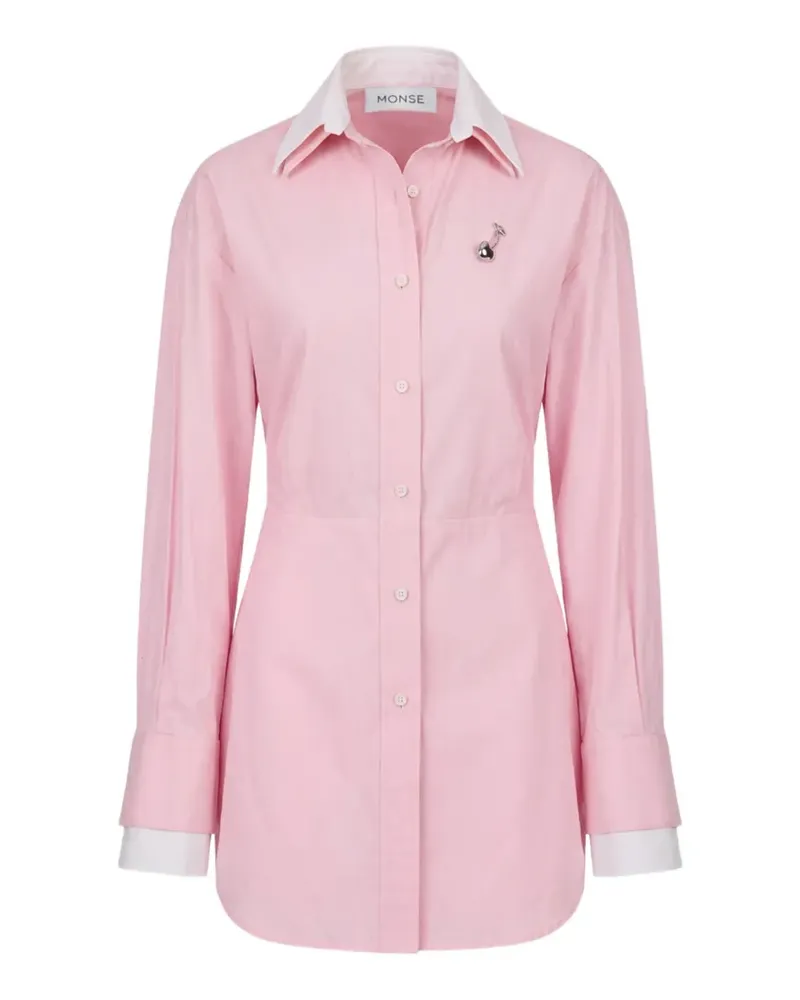 Monse back bunny ear-tied shirt dress - Rosa Rosa